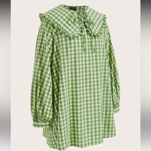 Plaid doll style mini dress